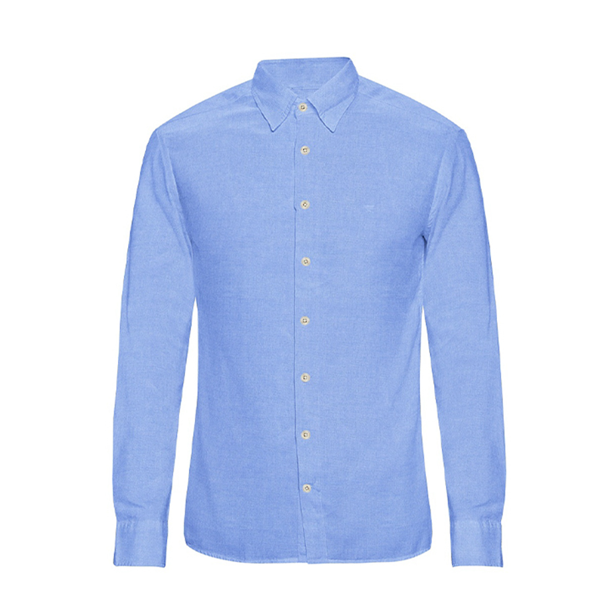 Le Bond Designer Wear Elegance Blue Regular Fit Oxford Formal Shirt - Image 2