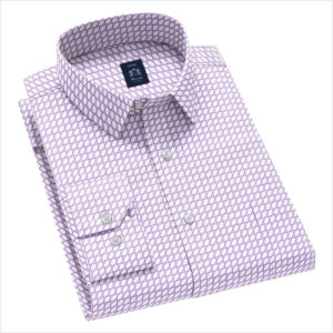 Envoy Sport Men’s Purple Tailor Fit Long Sleeve Floral Shirt