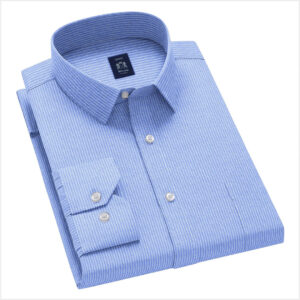 Envoy Sport Men’s Blue Tailor Fit Long Sleeve Knit Shirt