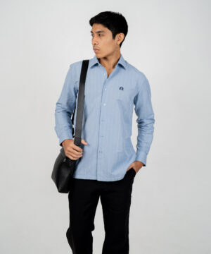 Envoy Linen Men’s Blue Striped Design Tailor Fit Shirt