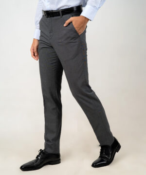 Envoy Classic Men’s Slim Fit Black Formal Trouser