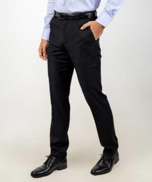 Envoy Classic Men’s Slim Fit Black Formal Trouser