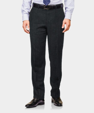 Grey Plain Wool/Poly Trouser Fabric