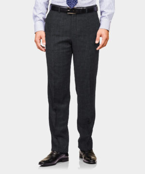 Grey Plain Pure Wool Trouser Fabric