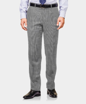 Grey Design Wool/Poly/Spandex Trouser Fabric
