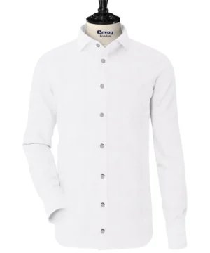 Envoy Classic White Plain Cotton Fabric