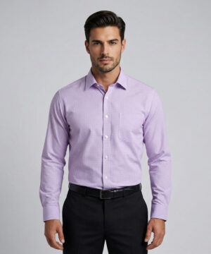 Envoy Classic Men’s Purple Formal Wear Regular Fit Shirt